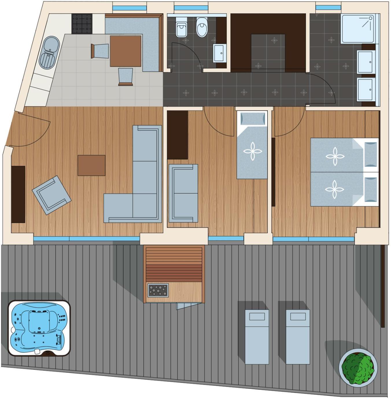 Apartments Aois 4 Elements Suits La Valle Eksteriør billede